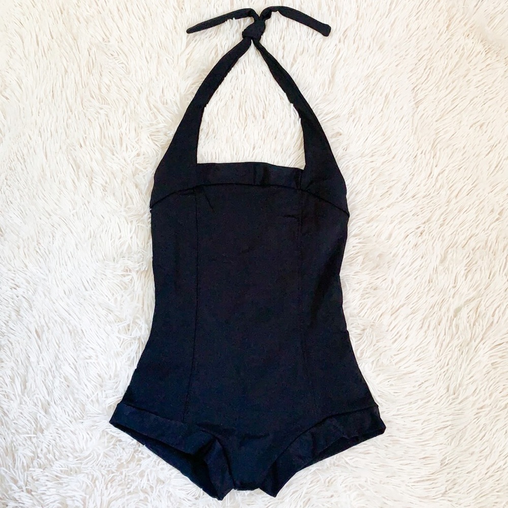 Vintage Pinup Girl One Piece Swimsuit
